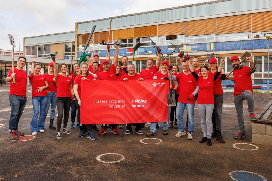 Frasers Property Industrial’s team in Germany supported the renovation of a local Cologne elementary school, Erich-Ohser Schule.