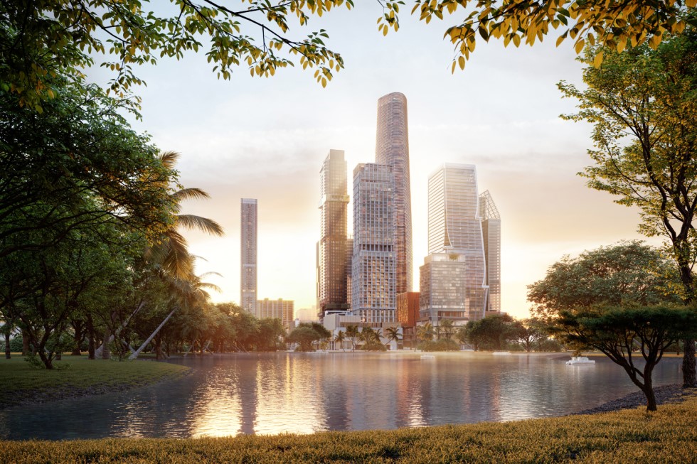 Artist Impression of One Bangkok, an integrated mixed-use development by Frasers Property scheduled for opening in Q4 2023.