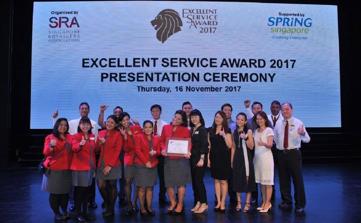 A special appreciation night for the winners of The Singapore Retailers Association Service Excellence Awards.