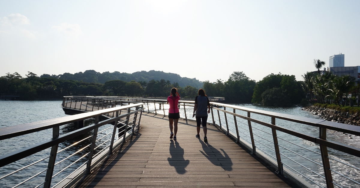 Participants enjoyed a relaxing walk and took in sights of the beautiful Berlayer Creek