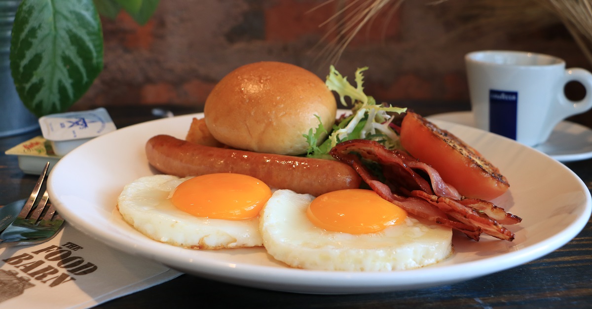 The Big Barn Starter is served during breakfast hours from 8am – 11am   