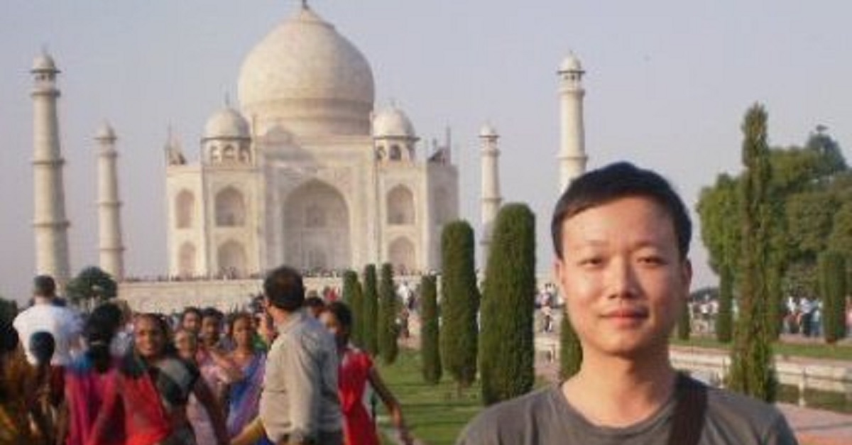 Daniel visited the Taj Mahal during this Yoga retreat in India