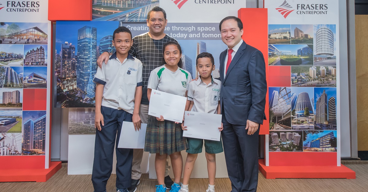 Jufri was a proud father as his children received the Frasers Centrepoint Bursary Awards.