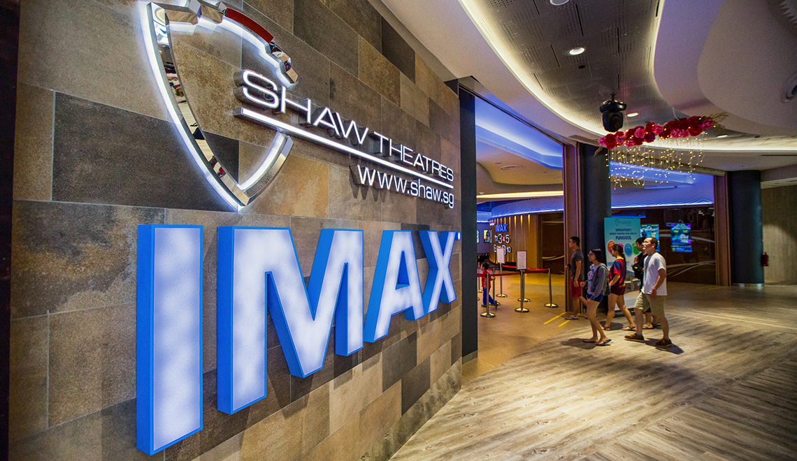 Shaw Theaters caters to late night movie fanatics, located at Basement 2 of Waterway Point.