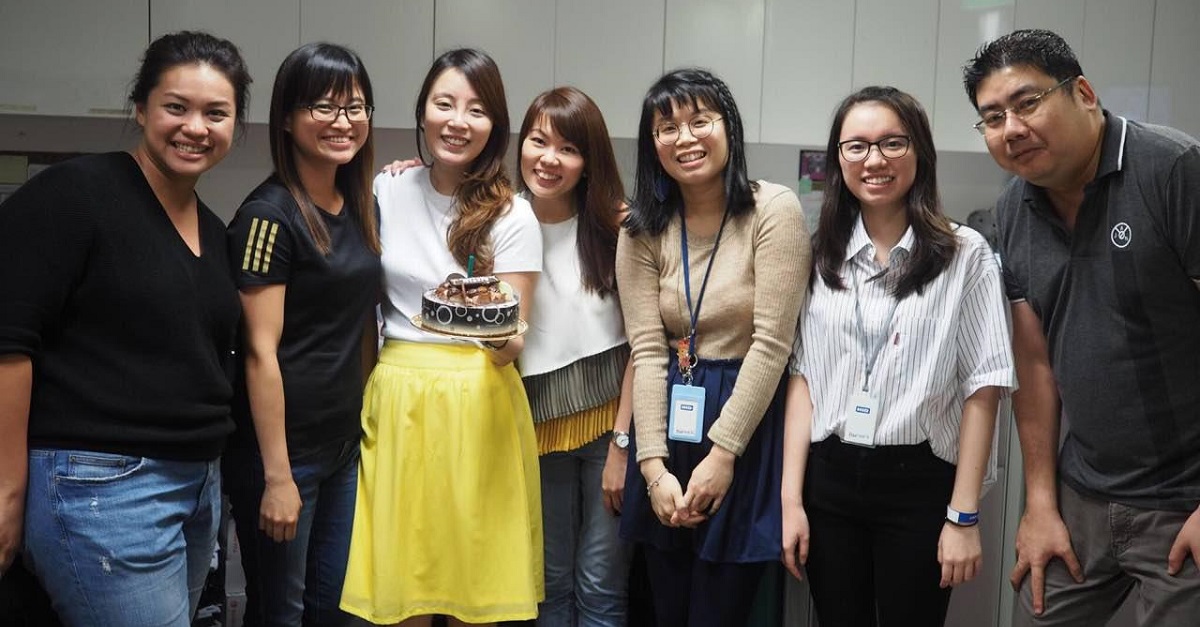 Denise and her supportive colleagues at Causeway Point