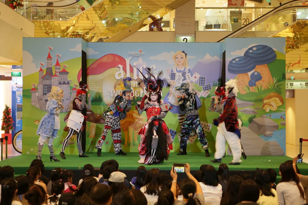 50 children from various children's homes were treated to an exclusive preview of live musical performance Alice in Wonderland at The Centrepoint.