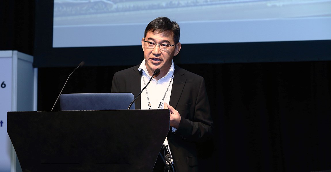 Mr. Lee Choon Li during his talk at the REDAS BIM Symposium 2016.