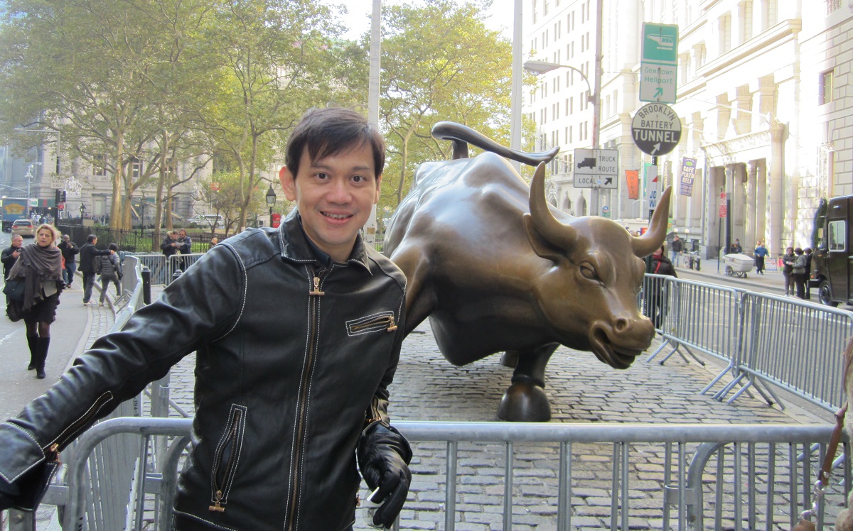 In one of his travels at Wall Street, US