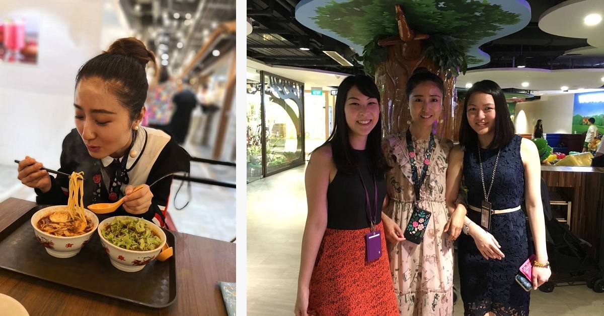 Liu Sha joined in the fun at the Frasers Property staff orientation with her newfound friends.   