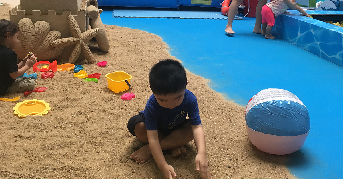 Sand-sational set up in Eastpoint Mall. We brought the beach to our shoppers!