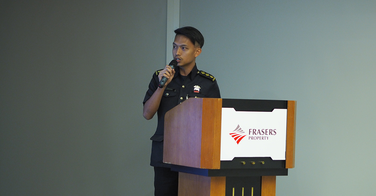 Captain Izwan shared more about  fire statistics and some case studies of ill-practices