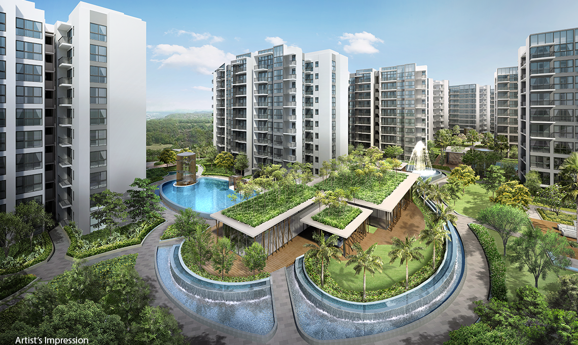 Artist’s Impression of North Park Residences, a Green Mark GoldPLUS building.