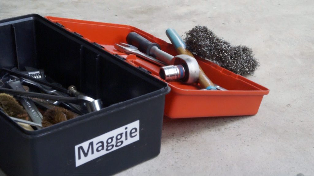Maggie’s toolbox.