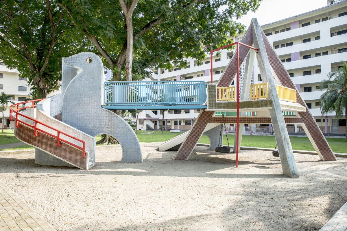 The Dove Playground in Dakota Crescent, comes with a sandpit, like in days of old.