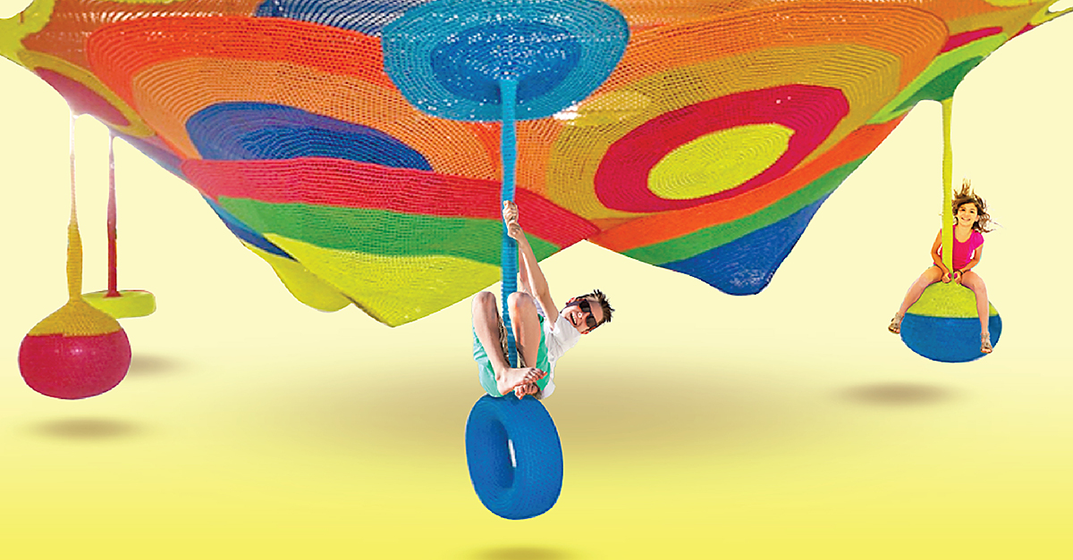  We will enter the Singapore Book of Records for the largest rope playground on 2 June, at Waterway Point.