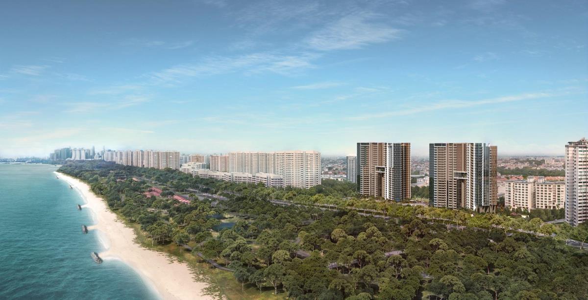 Artist’s impression of Seaside Residences. No residential development with such exclusive sea views has been launched along East Coast Parkway in 15 years.