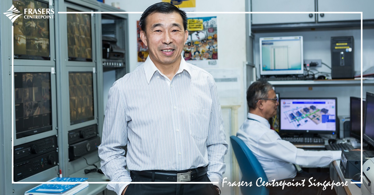 Although Choon Liang spends most of his time at his desk, he will occasionally make on-site visits to conduct checks.