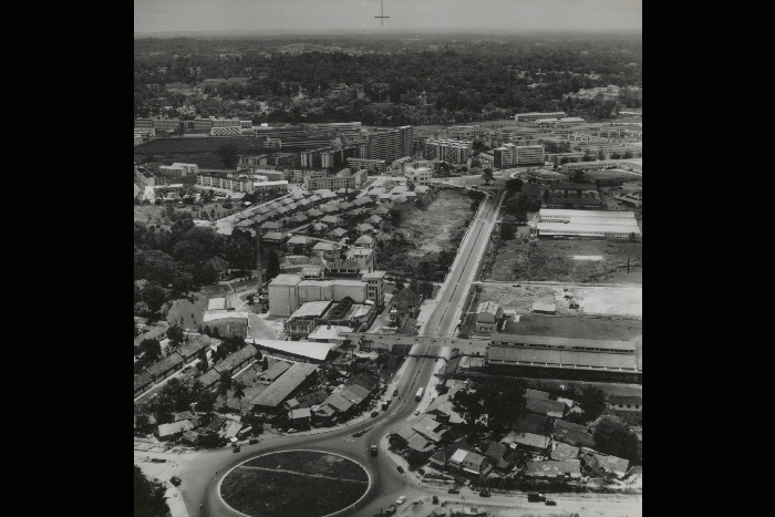 An aerial view showing Anchor Brewery at Alexandra Road in the 1950s. Bels Collection, courtesy of National Archives of Singapore