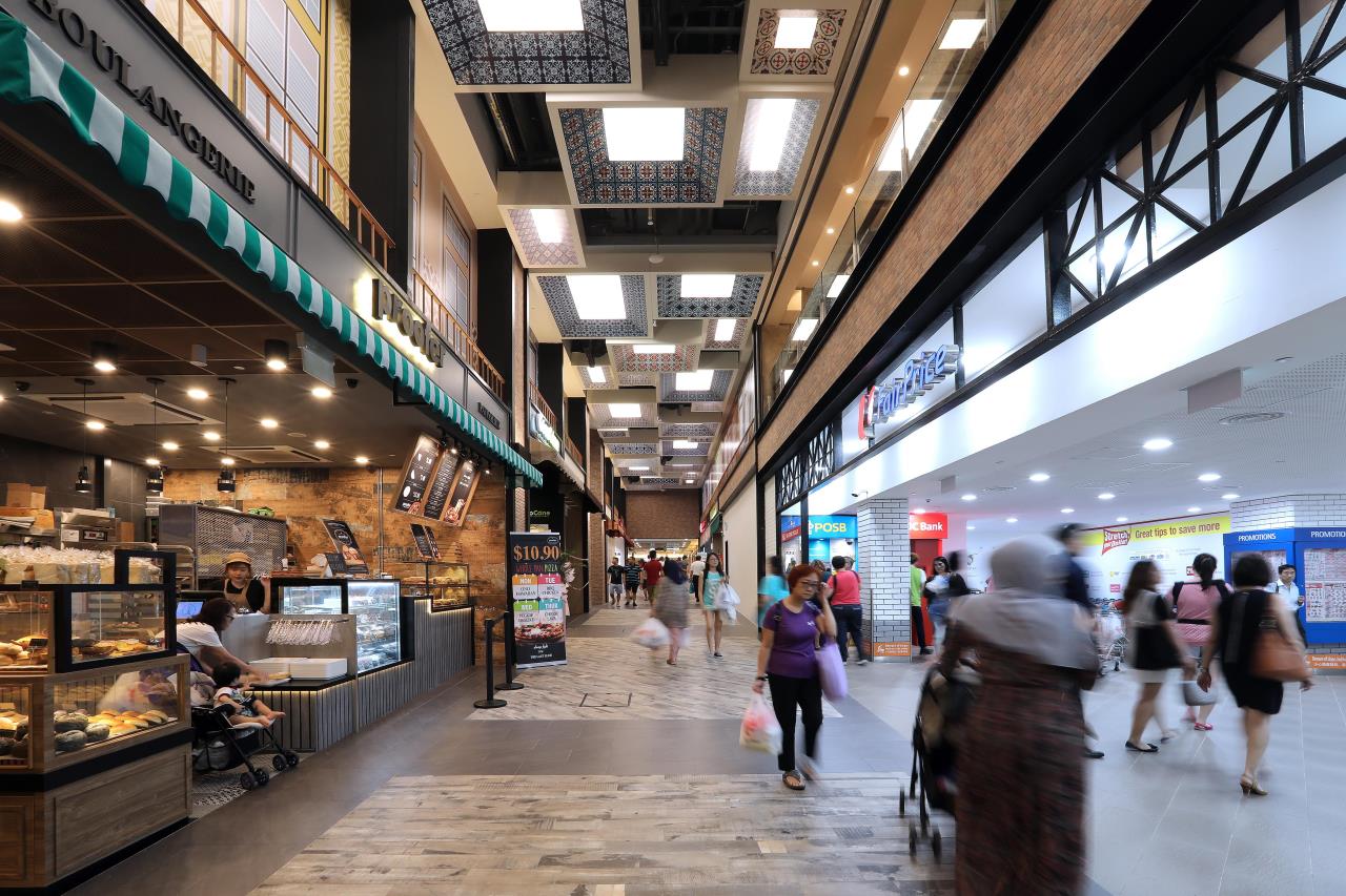 The walkway along Fairprice’s newest store in Basement 2 of the South Wing, connects shoppers seamlessly to the North Wing