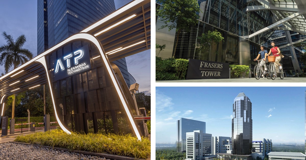 Frasers Property's three commercial properties of Frasers Tower, Alexandra Point and Alexandra Technopark