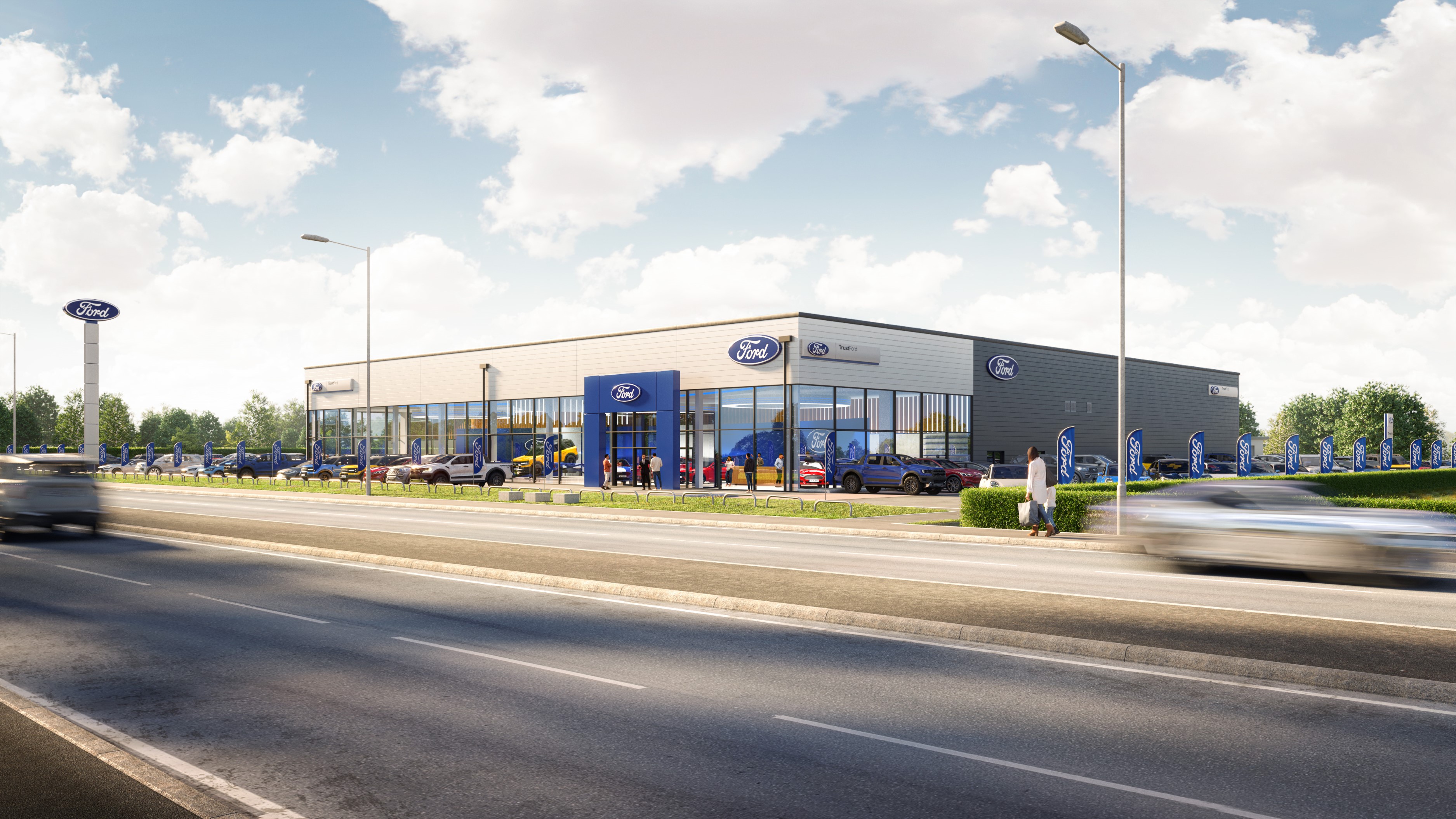 Frasers Property begins £6m pre-let build for TrustFord at Hillington Park, Scotland’s largest business park 